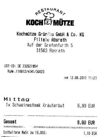 tmre Hffner Kochmtze Restaurant